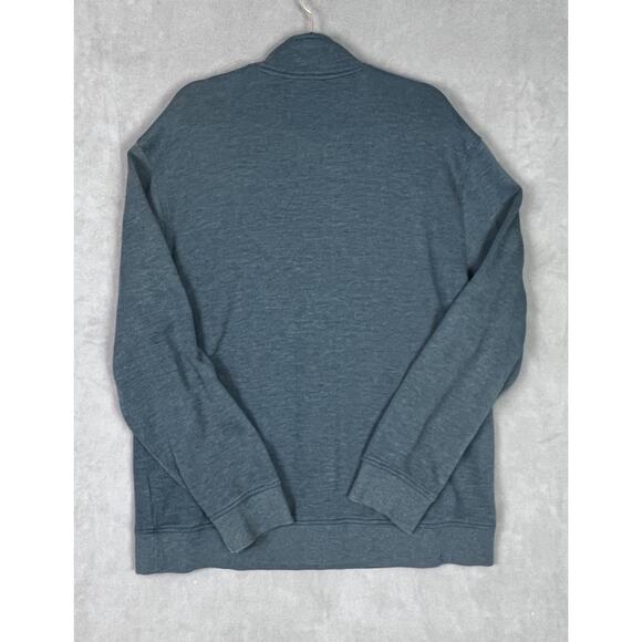 Van Heusen Quarter 1/4 Zip Pullover Shirt Sweater Mens Sz 2XL Teal Green - Picture 3 of 6